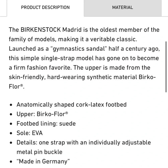 BIRKENSTOCK Madrid Sandals Birko-Flor slip on EU 37 L6 M4 - Picture 6 of 13